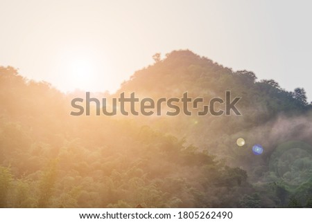 Pictures of the morning sun at the mountains nature beautiful