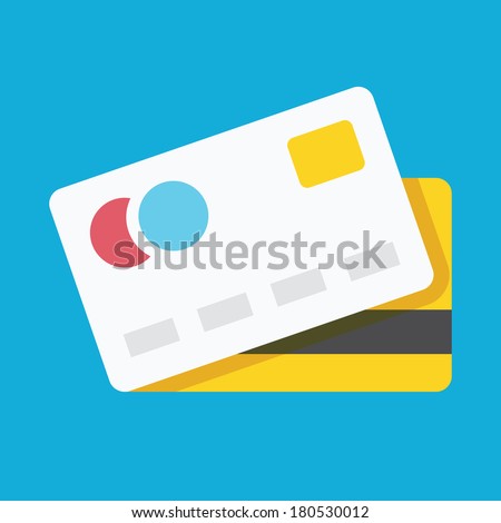 Vector Credit Card Icon Royalty-Free Stock Photo #180530012