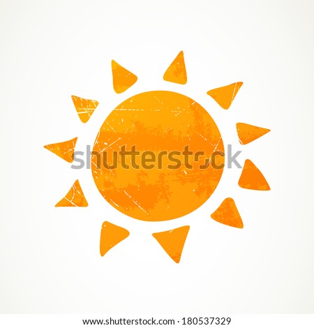 Vector Illustration of an Abstract Summer Sun