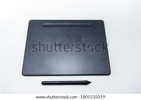 A pen used to draw a picture Art facilities 
Glasses Technology 
Office equipment