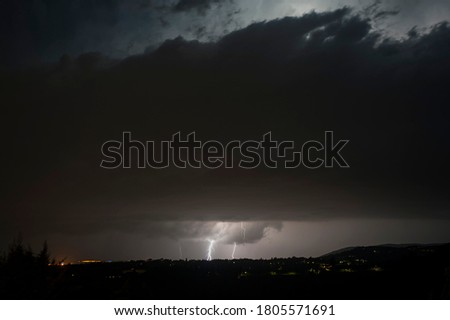 Thunderstorm on Florence, summer 2020