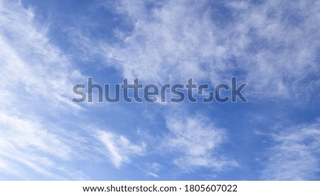 natural background blue sky with clouds, sunny day
