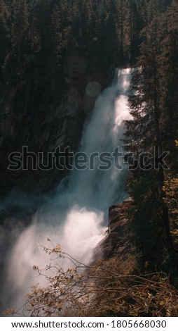 A large central European waterfall