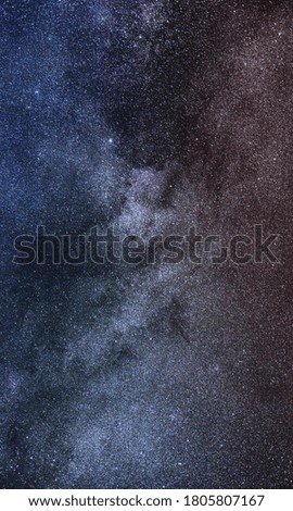 Starry night space stars view from earth