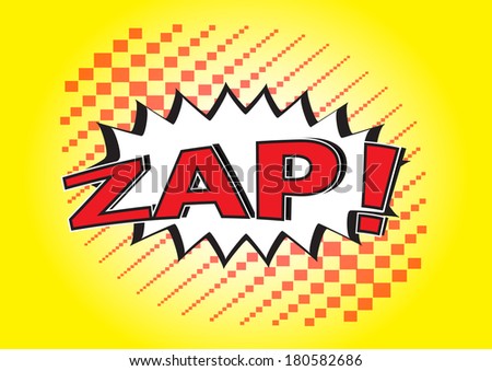 Zap! - Comic Speech Bubble, Cartoon 