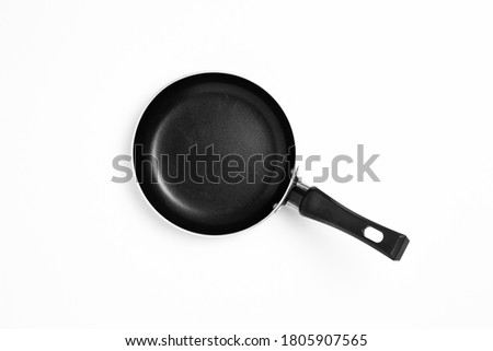 Frying pan isolated on white background.High resolution photo.