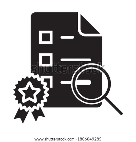 Flat vector icon of scientific research for apps and websites