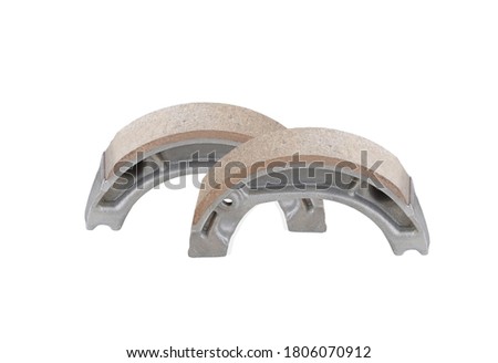 brake shoes, pads, system of drum, Auto service. two wheeler repair and maintenance. Suspension with brake shoe and disk