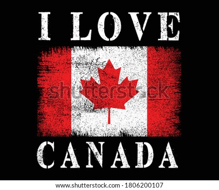 I love Canada Patriotic T-shirt design-Canada flag T-Shirts design-Canada lover T-shirt design