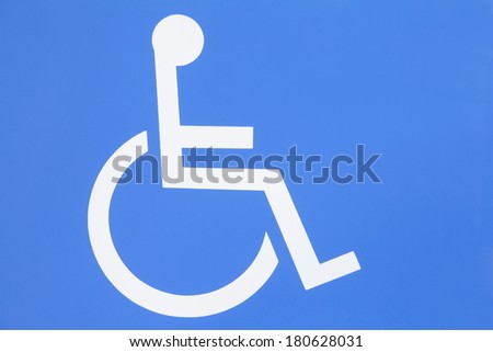 reserved parking sign for handicapped 