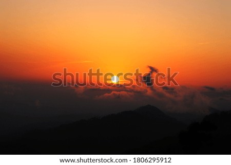 Sunset in Himalayas at its best