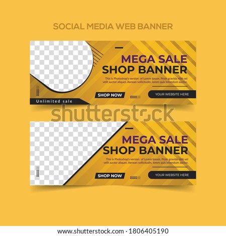 Fashion Sales  Web Banner Vector
