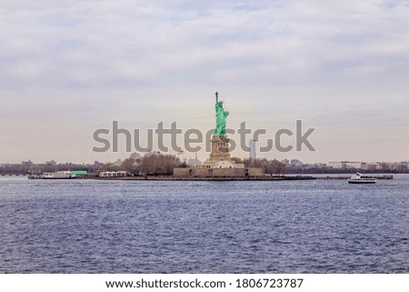 The Statue of Liberty from the New Jersey Ferry