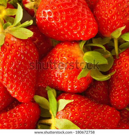 Strawberries closeup as background