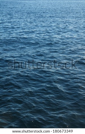 Blue Water Waves Texture on the Atlantic Ocean
