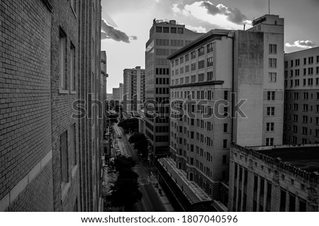 Rooftop View of Buildings in San Antonio, Texas
