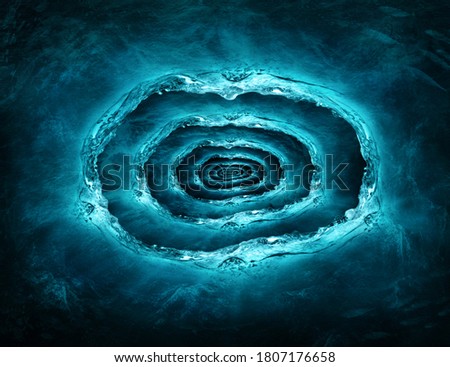 The Bermuda Triangle, the Devil's Triangle or Hurricane Alley North Atlantic Ocean Royalty-Free Stock Photo #1807176658