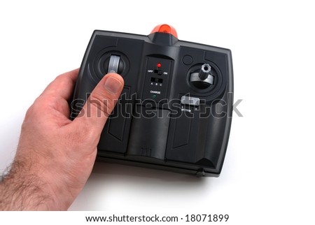 stock pictures of a remote control used for airplane play