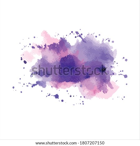 splashes of paint watercolor on white.image Vector Eps10
