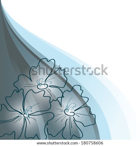 Floral Background. Vector Illustration.