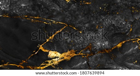 black marble with golden veins ,Black marbel natural pattern for background, abstract black white and gold, black and yellow marble, hi gloss marble stone texture of digital wall tiles design.