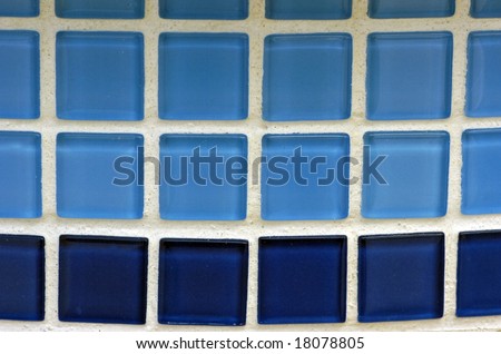 A simple part of blue toned mosaic tile as a background image