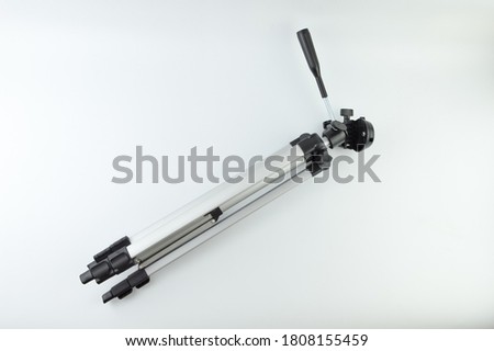 Tripod for photographer on a white background. photo tripod isolated on white background. 