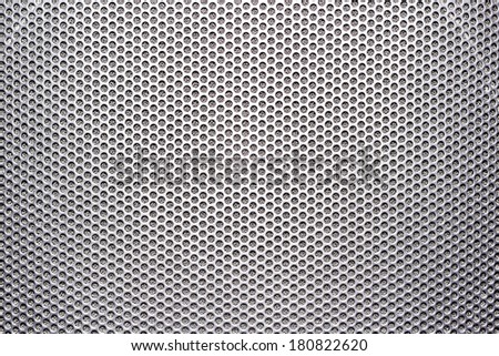 Speaker grille on the big theater speaker shot closeup Royalty-Free Stock Photo #180822620