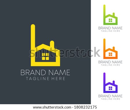 abstract minimal b letter real estate home logo design vector in eps file. real estate b letter logo design icon 