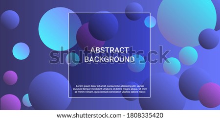 Trendy gradients of balls shapes, great design for any purposes.  Trendy minimal design. Vector 3d illustration. Abstract geometric background design. 