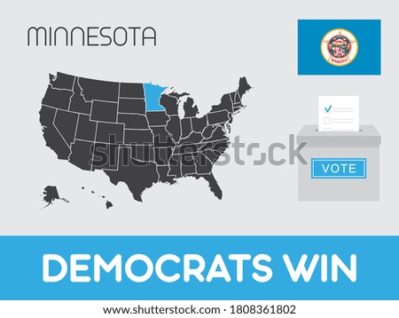United States of America Elections Illustration for the State of Minnesota
