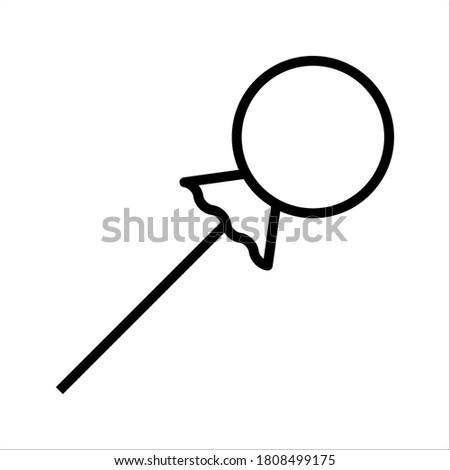 lollipop vector. Candy sweet vector image. editable icon on white background