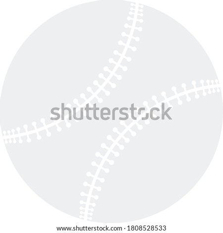 Baseball Ball Icon. Flat Color Design. Vector Illustration.