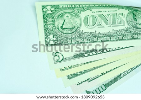 Close-up United State of America Dollar bank notes, USD Currency, USA