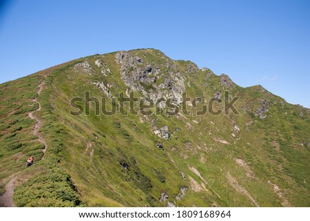 Carpathian mountains which are called Marmarosy in summer time