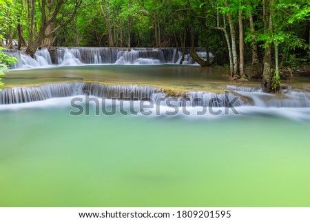 Huay Mae Khamin Waterfall ,Srinakarin Dam National Park,Si Sawat , Kanchanaburi , Thailand