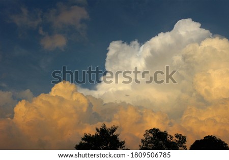 Beautiful cloud sky​ background​ picture​