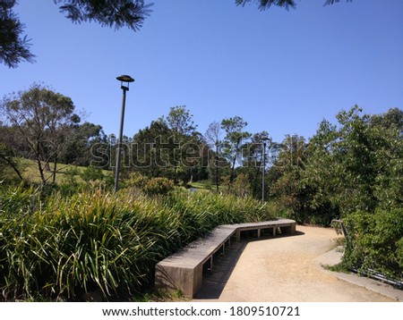 The Sydney park on the sunny day in early spring in September
