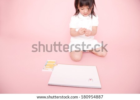 Japanese Children drawing pictures
