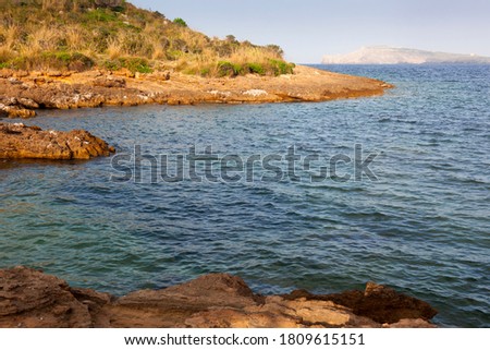 Mediterranean sea in Menorca Island on summer. Spain