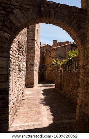 Old Village in Huesca province. Spain