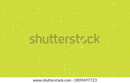 Seamless background pattern of evenly spaced white leaflet symbols of different sizes and opacity. Vector illustration on lime background with stars