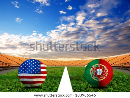 Soccer 2014 ( Football )  America  and  Portuguese   