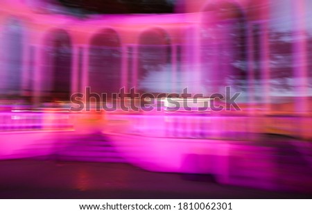 City lights in motion at night as abstract background. Texture