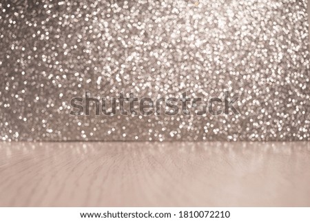 Background of abstract glitter lights. silver and gold. de-focused