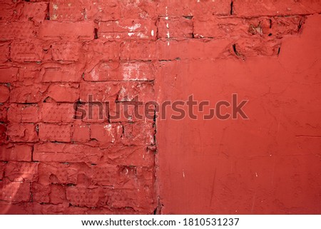 Red brick wall.  Brick wall background