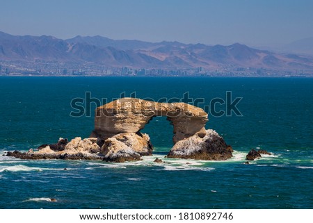 Arch of La Portada in Antofagasta Chile Royalty-Free Stock Photo #1810892746