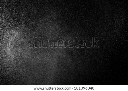 Abstract splashes of water on a black background