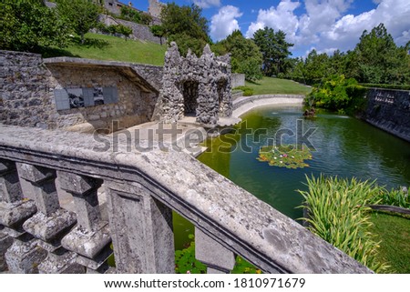 Standing on the bridge in Stanjel, Slovenia Royalty-Free Stock Photo #1810971679