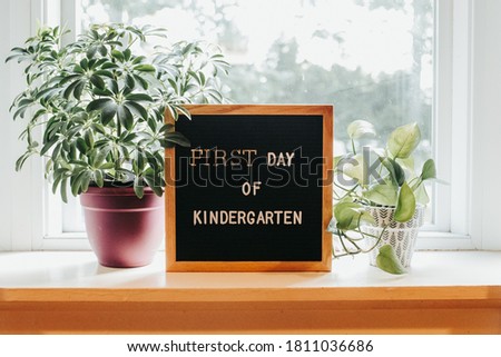 First Day of Kindergarten Felt Board